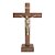 Cruz de Mesa Madeira Nobre Cristo Dourado  20cm Devocional - Imagem 2