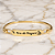 Bracelete Nossa Senhora de Nazaré Metal Dourado Fé Presente - Imagem 4