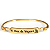 Bracelete Nossa Senhora de Nazaré Metal Dourado Fé Presente - Imagem 1