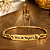 Bracelete Nossa Senhora de Nazaré Metal Dourado Fé Presente - Imagem 3