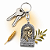 Chaveiro Religioso Jesus Cristo Bom Pastor Prata E Dourado Metal - Imagem 5