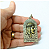 Chaveiro Religioso Jesus Cristo Bom Pastor Prata E Dourado Metal - Imagem 1