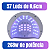 Cabine de Unha Sun S9 Rosa Profissional 57 LEDs 268W LED/UV Secagem Gel Unha - Imagem 2