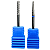 Broca Dupla de Tungstênio 2 em 1 Small Cone & Barrel Ball Tarja Azul Acabamento de Unha Gel - Imagem 1
