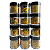 Kit 12 Potes de Glitters Dourados Geométricos para encapsular unha Gel - Imagem 1
