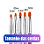 Kit 5 Pinceis para aplicação Unhas em Gel Lingua de gato e reto - Imagem 2