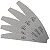 Kit 5 Lixas boomerang D&Z 100/180 para alongamento de Unhas em Gel - Imagem 1