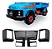 Kit Grade Frontal + Par Bojo Farol Mb 1113 1313 2217 Cara Pr - Imagem 1