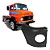 Frontal Do Farol Mercedes Benz Mb 1113/1313/1518 Antigo - Imagem 1