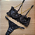 Conjunto lingerie Dama da Noite Corrente Preto - Imagem 1