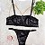 Conjunto lingerie Dama da Noite Corrente Preto - Imagem 2