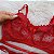 Conjunto lingerie Sedução tule Rendado Vermelho - Imagem 4