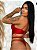Conjunto Lingerie Corset Vermelho - Imagem 2