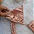 Conjunto Biquíni Luxo Cortininha Fio Rose Gold com argola ouro - Imagem 5