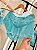 Pijama de Verão Short Doll Angels em Renda e Forro Verde - Imagem 2