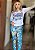 Pijama de Inverno Manga Longa Personagem Stich Florido - Imagem 3