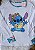 Pijama de Inverno Manga Longa Personagem Stich Florido - Imagem 2