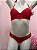 Conjunto Lingerie Laíla com bojo Vermelho com renda - Imagem 3