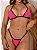 Conjunto Biquini Fita Rosa com bojo - Imagem 1