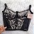 Conjunto Lingerie Afrodite Bordado Preto com Branco - Imagem 9