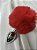 Plug Anal Pequeno Pelúcia Vermelho - Imagem 1