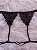 Conjunto Lingerie Love Preto com Cinta Liga e Gargantilha - Imagem 8