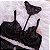 Conjunto Lingerie Love Preto com Cinta Liga e Gargantilha - Imagem 4