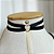 Choker de Pescoço Coração X  Preto - Imagem 3