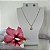 Conjunto Colar + Brinco Flor - Imagem 2