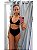 Conjunto Biquini com Bojo de Amarração nas Costas e Calcinha Cintura Alta Hot Pant Iracema Preto - Imagem 2