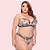 Conjunto Lingerie Tentadora Nude com Preto Pus Size - Imagem 2