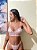 Conjunto Lingerie Serena Tule Rosa Claro coração bordado - Imagem 5