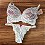 Conjunto Lingerie Cecília Branco com Pink - Imagem 1