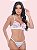 Conjunto Lingerie Cecília Branco com Pink em renda - Imagem 3