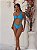 Conjunto Biquini Bertioga Beach Gloss com Bojo e Calsinha Asa Delta Azul - Imagem 1