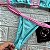 Conjunto Biquíni Bahamas Marquinha Azul com Rosa - Imagem 2