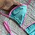 Conjunto Biquíni Bahamas Marquinha Azul com Rosa - Imagem 3