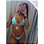Conjunto Biquíni Bahamas Marquinha Azul com Rosa - Imagem 5