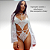 Body Tília Branco Sensual com algema em renda - Imagem 4