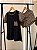 Pijama de Verão Feminino Camiseta com Bolso e o Short em Animal Print Tigresa - Imagem 1