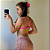 Saída de praia Saía Brisa Tricô Nude - Imagem 2