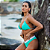 Conjunto Biquíni Jade Verde com Branco - Imagem 5