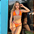 Conjunto Biquíni Bahamas Marquinha Laranja com Pink - Imagem 3