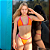 Conjunto Biquíni Bahamas Marquinha Laranja com Pink - Imagem 2
