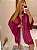Robe Glamour Manga Longa de tule e Renda - Imagem 5