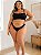 Conjunto Canelado Preto Plus Size - Imagem 1