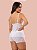 Baby Doll Tule Fatale Branco com Rosa - Imagem 4
