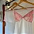 Baby Doll Tule Fatale Branco com Rosa - Imagem 2