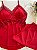 Pijama Short Doll Margarida com bojo Confort Vermelho - Imagem 1