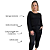 Pijama de inverno Helô Confort Chic Preto - Imagem 3